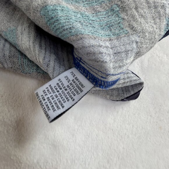 Habitat Womens Mixed Print Button Front Swing Jacket Small Blue Sapphire New - Picture 5 of 10